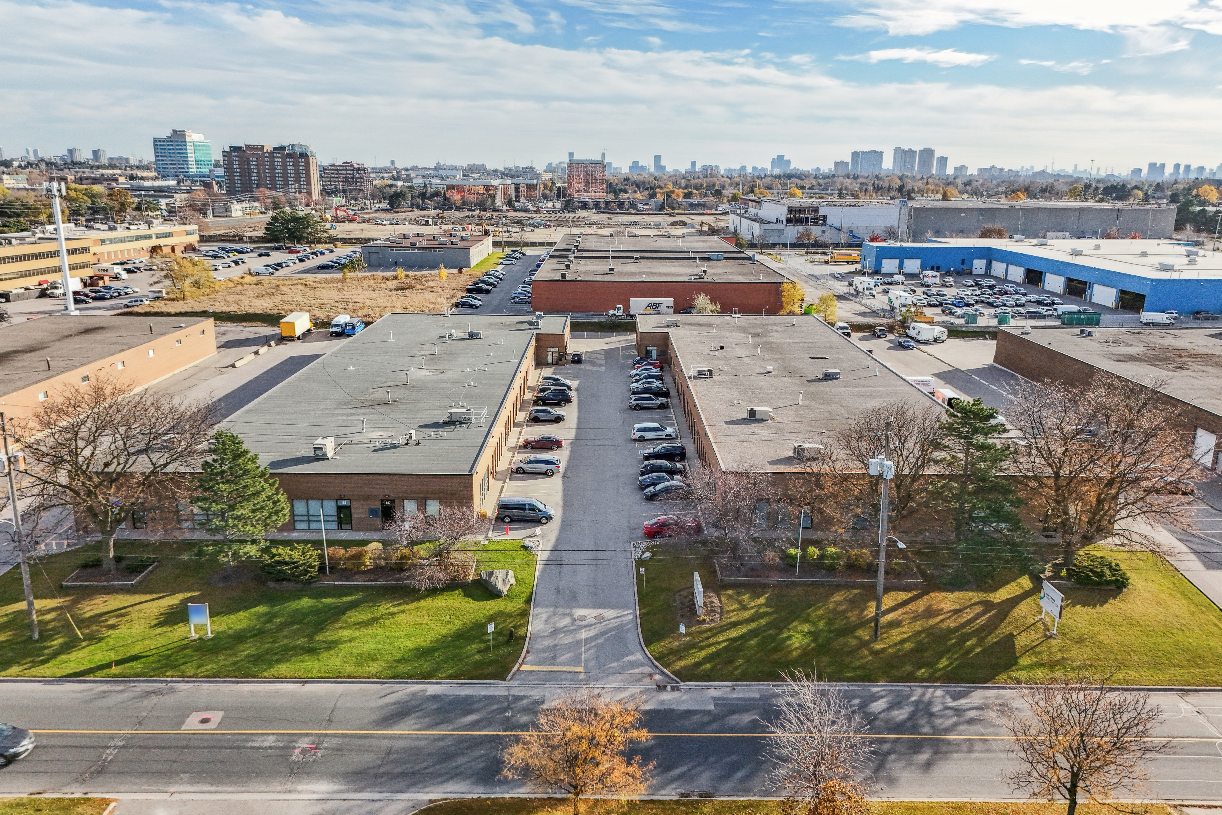 Aerial view of 147-193 Denison St